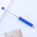 Bolígrafo de 4 colores azul con varilla larga de metal para dijes y cuentas de bricolaje - Azul Fluorescente