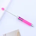 Bolígrafo de cuatro colores rosa retráctil con un elegante acabado de macarrón - Rojo Rosa Fluorescente
