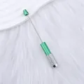 Ρυθμιζόμενη επέκταση μολυβιού DIY με χάντρες σε πράσινο και ασημί χρώμα - Αυτοκρατορικό Πράσινο