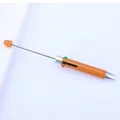 Bolígrafo multicolor naranja con varilla metálica para cuentas DIY - Caqui Naranja