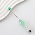 Perlen-Touch-Stift mit minzgrünen Zuckerperlen und weißen Perlen Variante - 37-Farbverlauf Grün