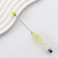 Gelber und weißer Perlen-Stylus-Stift mit Zuckertextur für Touchscreens, DIY Design - 39-Farbverlauf Gelb