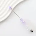 Eleganter, lila-weißer Perlen-Touchscreen-Eingabestift mit Perlen und Kristallen verziert - 40-Verlauf Lila