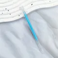 Sky blue glitter pastel highlighter pen with transparent barrel for DIY scrapbooking - Glitter Blue