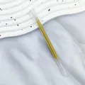 High-capacity metallic glitter pen with transparent barrel and sparkling gold ink - Glitter Gold