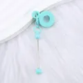 Minimalist mint green silicone beaded straw charm for creative DIY drinkware accessories - Candy Light Blue