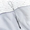 Portable silver electroplated ballpoint pen with metal carabiner clip for outdoor use - 1.0 Bullet Type / Silver