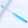 Light blue DIY beadable stylus pen with extended metal rod for touchscreens - 15-Sapphire Blue