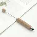 Luxury rhinestone studded beadable touch screen stylus pen in champagne gold finish - Full Rhinestone Stylus Style / Light gold