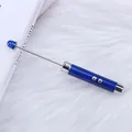Professional blue multi-functional beaded laser pointer pen with frosted finish for teaching - Blue