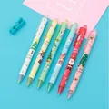 Lindos bolígrafos de gel retráctiles navideños con dibujos de Papá Noel y árboles - Estilos Aleatorios Mezclados / 0.5mm