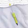 Lime green DIY beadable ballpoint pen with sparkling rhinestone grip - Bright yellow
