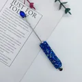 Sparkling blue crystal rhinestone touchscreen stylus pen with elegant jelly top decoration - 1.0mm Tip / Klein Blue (2)