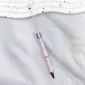 Pink DIY beadable ballpoint pen featuring sparkling crystal inserts and a long metal rod - Candy Light Pink