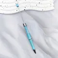 Light blue DIY beadable pen featuring a crystal-filled tube on a white textured backdrop - Candy Light Blue