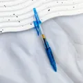 Blue 0.5mm retractable gel pen with quick-dry ink on a white aesthetic background - 10 Pieces/Pack (0.5mm) / Blue
