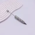 Stylo bille élégant orné de strass aux reflets irisés étincelants - Blanc