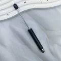 Minimalist black DIY beadable touch screen stylus pen for creative digital writing and craft - 1.0mm Bullet Tip / Black