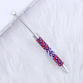 Bolígrafo de cuentas DIY con diseño de estrellas y rayas de la bandera americana - Estilo Bandera EE UU 4
