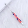 Bolígrafo de cuentas DIY con estampado de la bandera americana y varilla de plata - Estilo Bandera EE UU 6