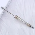 Bolígrafo de cuentas con patrón de mármol estrellado plateado para manualidades DIY - 3-Degradado Gris Claro