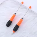 Bolígrafo telescópico naranja para cuentas DIY con un cómodo agarre de goma negra - Punta de bala 1,0 mm / Naranja Fluorescente
