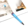 Halloween blue beadable pen with bloody drip design for DIY crafts and gifts - Halloween Blood Drip Style / Macaron Blue