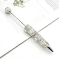 Bolígrafo creativo DIY con brillantes diamantes de imitación AB y lindos personajes - Cara Divertida