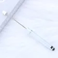 Multifunctional extendable light blue DIY beadable stylus pen with touch screen tip - 20B-Pearl White