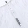 Bolígrafo gris DIY personalizable con tubo transparente para manualidades creativas - Gris Bentley