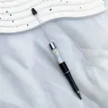 Black DIY beadable ballpoint pen with colorful candy sprinkle fills in dopamine style - 1.0mm Bullet Tip / Black