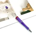 Purple Halloween beadable pen with red blood drip design for DIY stationery crafts. - Halloween Blood Drip Style / Candy Purple