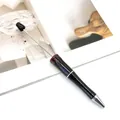 Halloween beadable ballpoint pen featuring a unique red blood drip design on black glitter barrel. - Halloween Blood Drip Style / Pearlescent Black