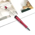 Red glitter Halloween ballpoint pen with black blood drip design and DIY bead rod - Halloween Blood Drip Style / Pearlescent Red