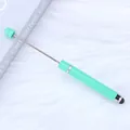 Multifunctional mint green DIY beading stylus pen with an extendable metal rod - 67-Light Green