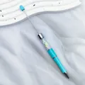 Turquoise beadable ballpoint pen with colorful candy sprinkle decorations for DIY - 1.0mm Bullet Tip / Candy Light Blue