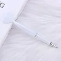 Professional white 2-in-1 nail art dotting pen with heart-shaped top on soft fur - Heart / White