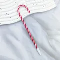 Lindo bolígrafo de bastón de Navidad con rayas rojas y blancas clásicas para regalo - Punta de Bala de 1,0 mm / Rojo