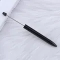 Bolígrafo de cuentas negro minimalista DIY para manualidades creativas y pasatiempos - Negro