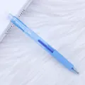 Retractable light blue thermal erasable gel pen for student school and office writing - 0.5mm / Light Blue