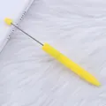 Bolígrafo de cuentas amarillo extra largo minimalista para proyectos de bricolaje - Amarillo