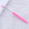 Bolígrafo de cuentas rosa extendido para bricolaje con varilla de metal para abalorios - Rosa