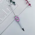 DIY kralenbalpen met schattige perzikvruchten en strass-decoraties - Witte Kers