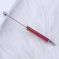 Bolígrafo de cuentas galvanizado UV arcoíris con un elegante acabado metálico brillante - Punta de Bala de 1,0 mm / 50 Piezas / Colorful Khaki Wine Red