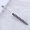 Bolígrafo gris minimalista para cuentas DIY con varilla de metal larga decorativa - Gris