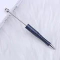 Bolígrafo para cuentas azul oscuro con un barril de metal con textura agrietada única - Azul Mar Profundo