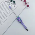 Handgemaakte paarse kralenbalpen met een decoratief ontwerp van druiven in strass - Druiven
