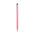 Elegante penna a sfera in metallo rosa con punta touch capacitiva e raffinati dettagli argento - Rosa chiaro