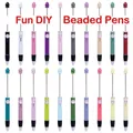 Bolígrafos de colores DIY para cuentas con un lindo diseño de cara sonriente artística - Multicolor
