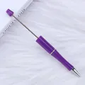 Purple DIY beadable ballpoint pen for creative handmade jewelry making projects - 1.0mm Bullet Tip / Candy Purple